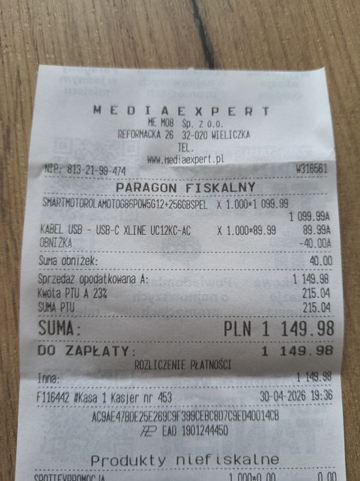 Telefon Motorola g86 power 5G.