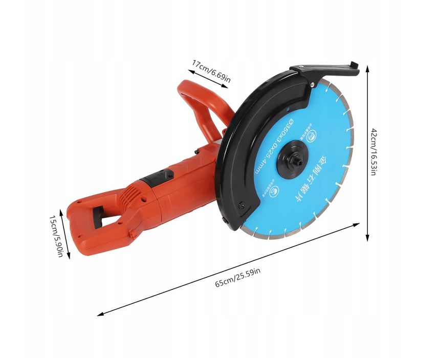 Elektryczna maszyna do cięcia kamienia betonowego o mocy 3000 W