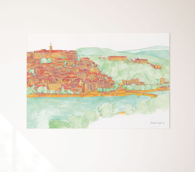 Ilustração Cidade de Coimbra A3 ou A4