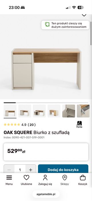 Biurko nowe nie rozpakowane!