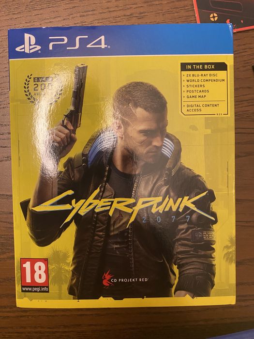 Ps4/Ps5 Cyberpunk 2077 capa exterior e postais