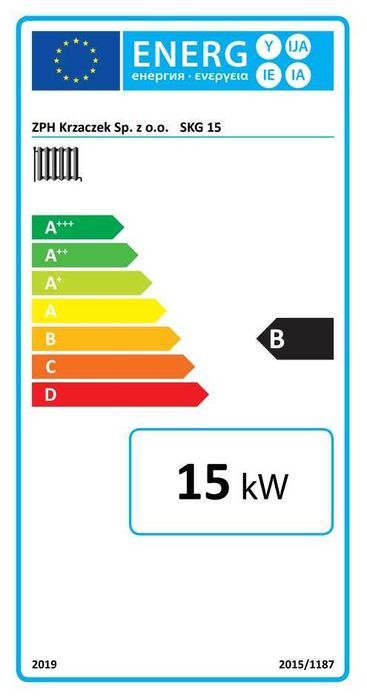 Kocioł / piec C.O. KRZACZEK SKG 15kW MC 5 KLASA