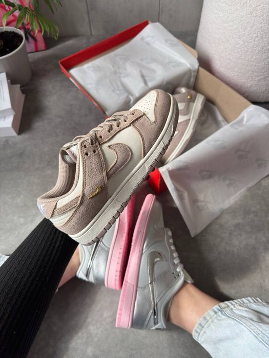 ТОП ‼️ Nike Dunk Low Sail Beige жіночі кросівки найк данк бежеві