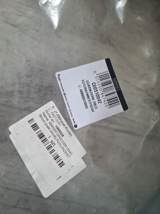 Fartuch do pralki Whirlpool/Indesit 488000510042