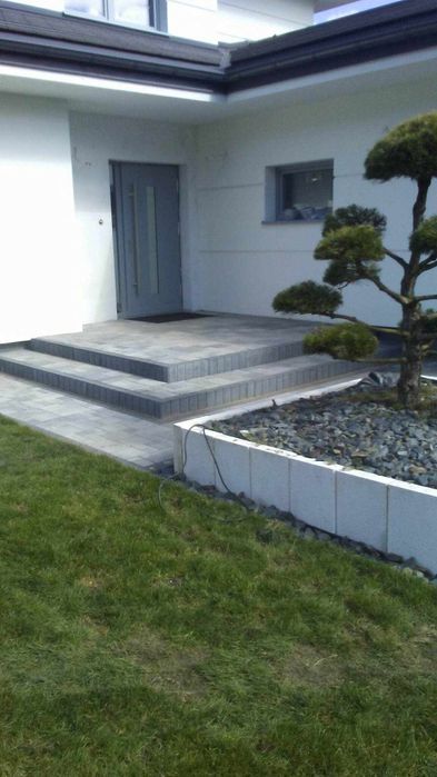 Układanie kostki brukowej, kompleksowe układanie kostki brukowej