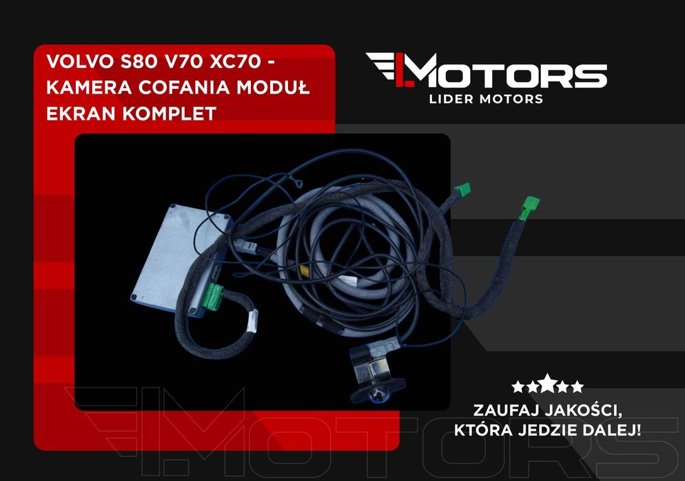 Volvo S80 V70 XC70 Kamera cofania moduł ekran komplet