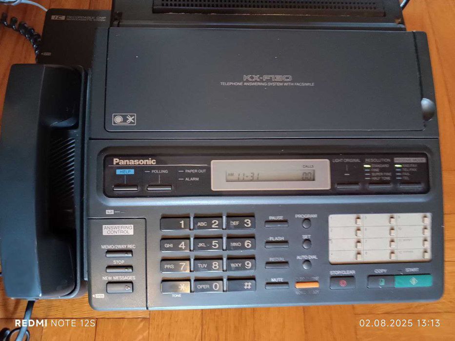 Телефон Факс Panasonic KX-F130 Made in Japan з касетним автовідповіда