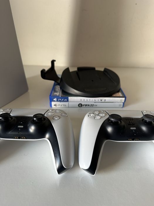 PlayStation 5 Fat 1TB (Mídia Física) | 2 Comandos | Suporte + 2 Jogos | Completo