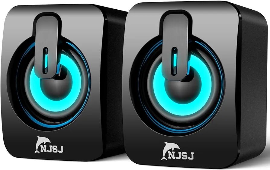 Przewodowe mini głośniki led do pc njsj h142
