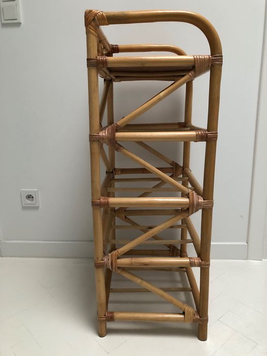 Vintage komoda rattanowa