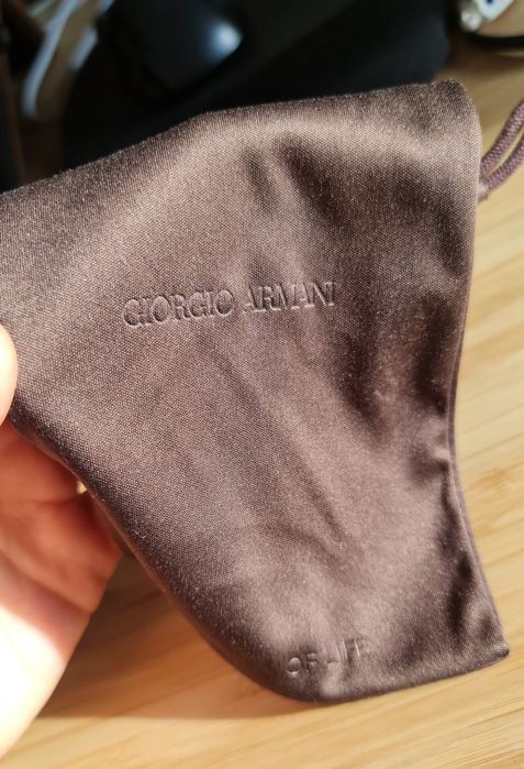 Etui na okulary w formie woreczka Giorgio Armani