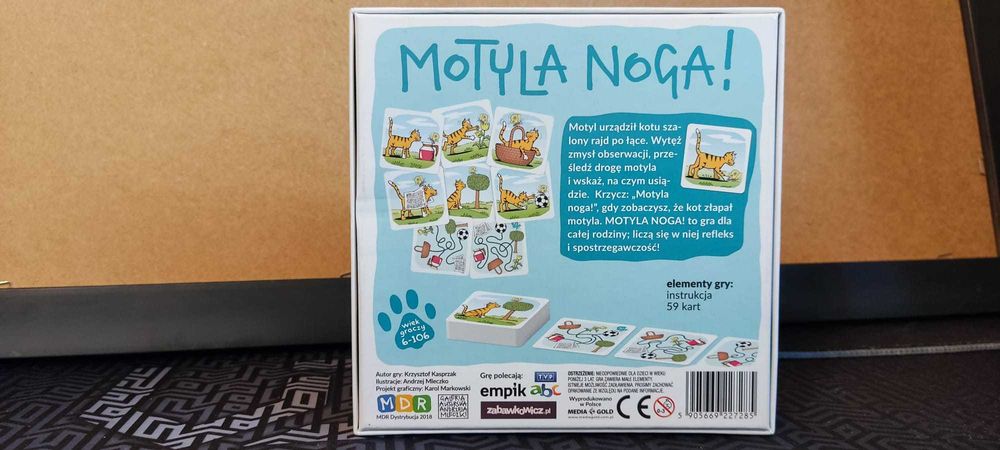 Gra Karciana Motyla Noga