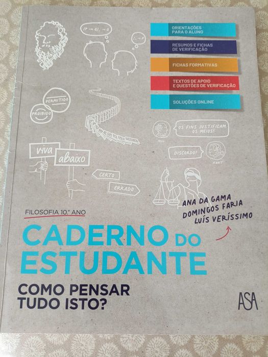 Caderno de atividades Como pensar tudo isto - 10 Ano