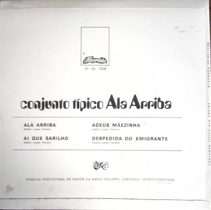 Conjunto Típico Ala Arriba	- - - - -	Ala Arriba	- - - - -	EP