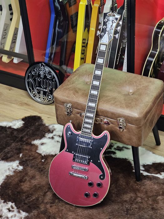 D'Angelico Premier Brighton Oxblood gitara elektryczna double cut
