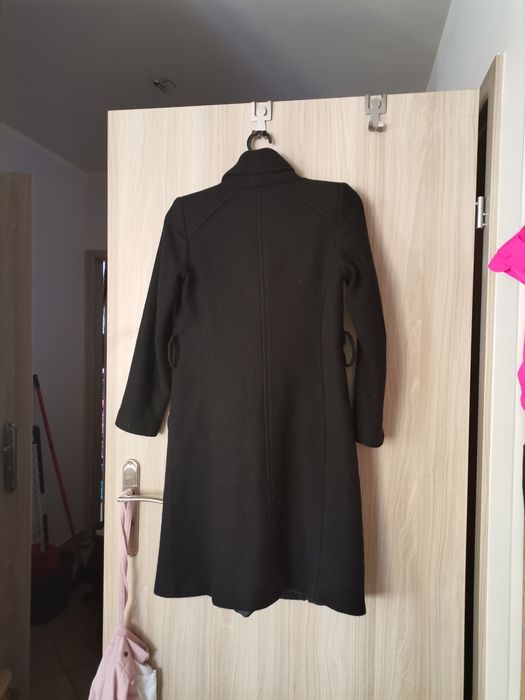 Mango XS/34 czarny klasyczny płaszcz damski