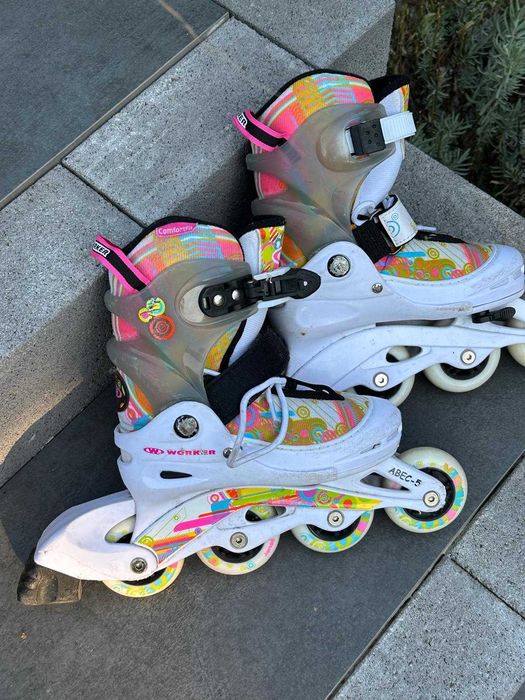 Rolki dziewczęce Worker świecące