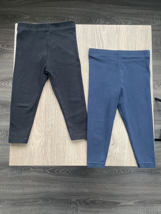 Набір лосін набор комплект 2 шт базові сині чорні лосіни лосини 86 92