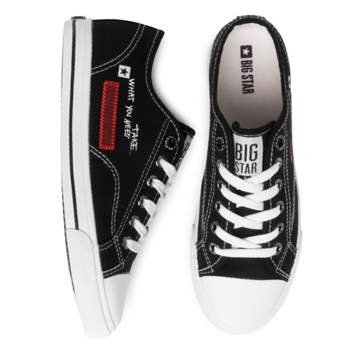 Trampki damskie BIG STAR oryginalne r.37 czarne FF274082