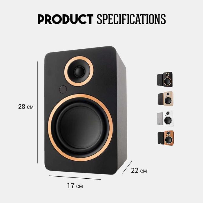 Argon Audio Fenris A5 Czarne kolumny aktywne Bluetooth HDMI ARC SKLEP