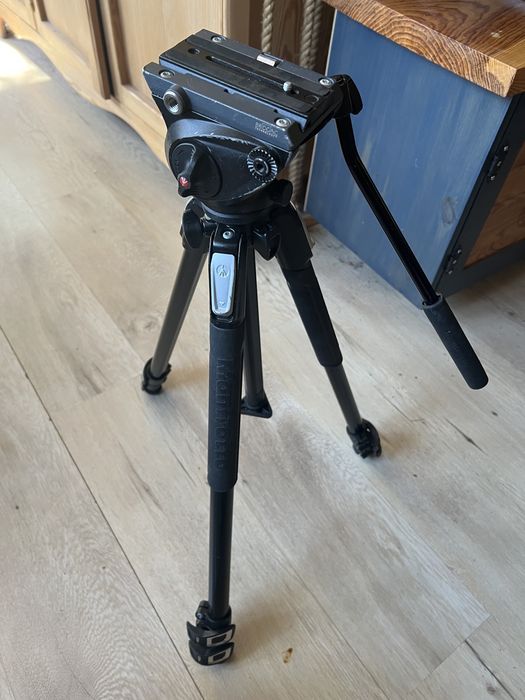 Statyw Manfrotto 190x + głowica Manfrotto MVH 500 AH