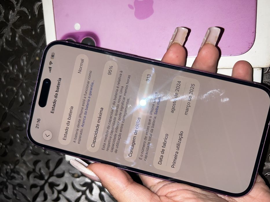 Iphone 16 plus rosa 256 gb com garantia