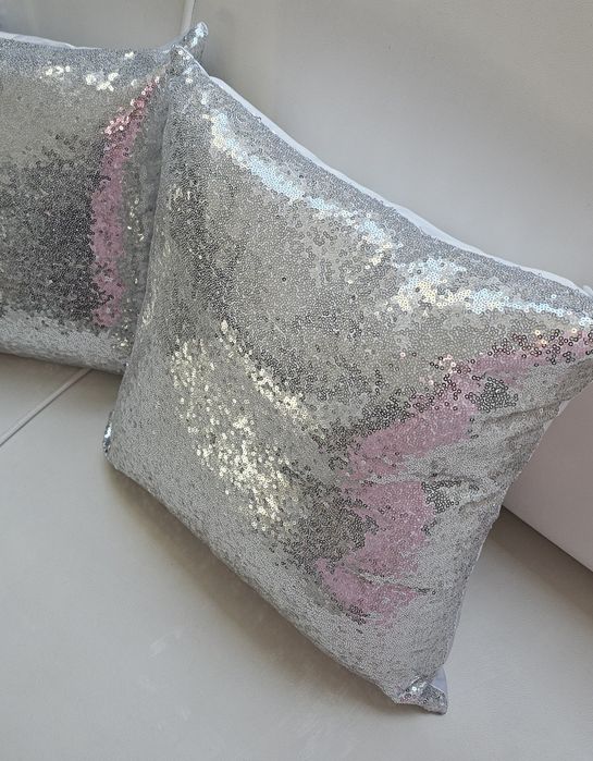 Komplet 2 szt poszewki cekiny  40x40