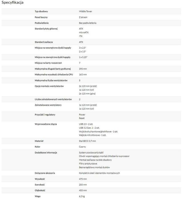 MODECOM Oberon Pro USB 3.0 czarna