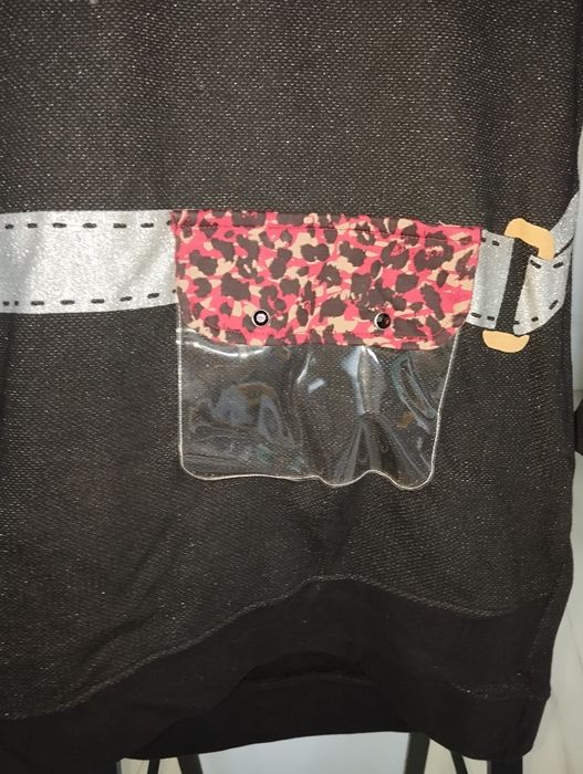 Sukienka coccodrillo rozmiar 146 czarna że srebrną nitką