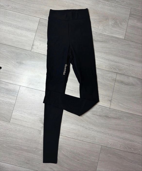 Legginsy damskie prążkowane O’la voga logowane
