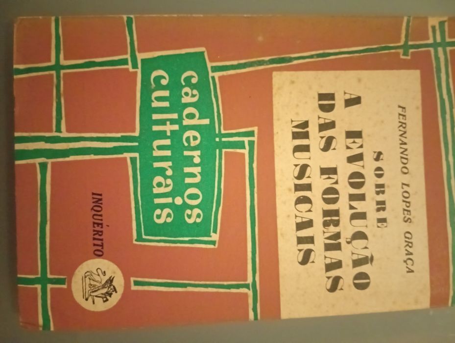 Sobre a evolução das formas musicais, de Graça, Fernando Lopes, 1906/Editorial Inquérito Limitada. [S.d. 1959?]  Valioso estudo musical,
