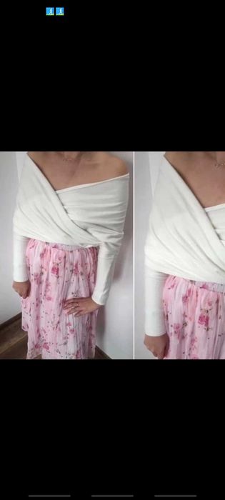 Suknia ślubna,  welon, etola slubna NOWA, futerko