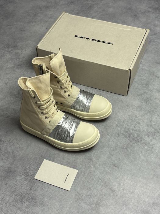 38,39 | Високі кеди Rick Owens Drkshdw Hight Ramones Duck Tape Milk Homme