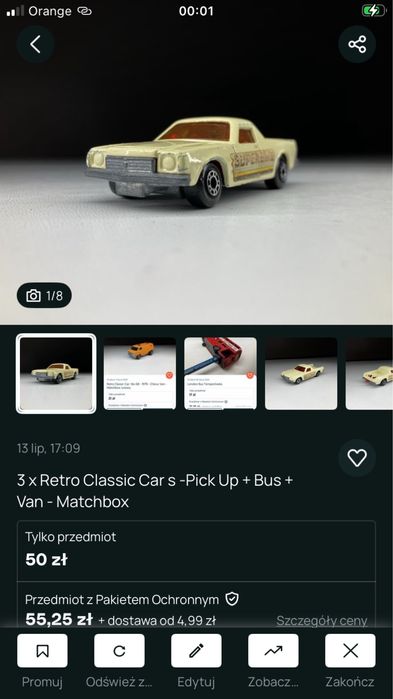 3 x auta Matxhbox wg zdjęć