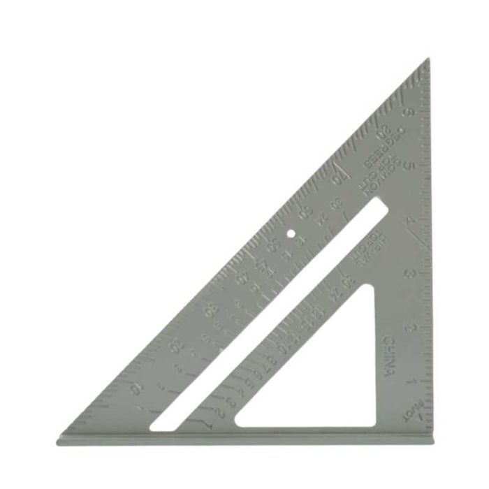 Duży kątownik stolarski ciesielski aluminiowy przymiar budowlany 175mm