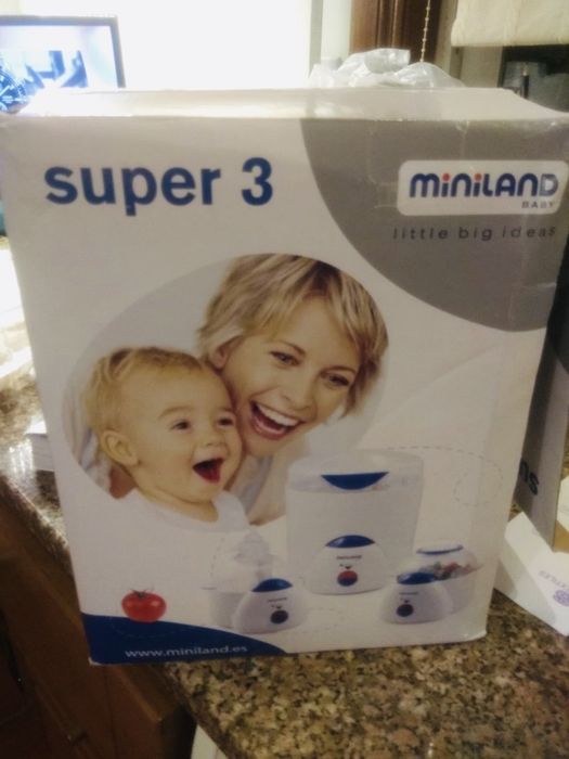 Esterilizador biberão bebé como novo Miniland com opção cozer a vapor