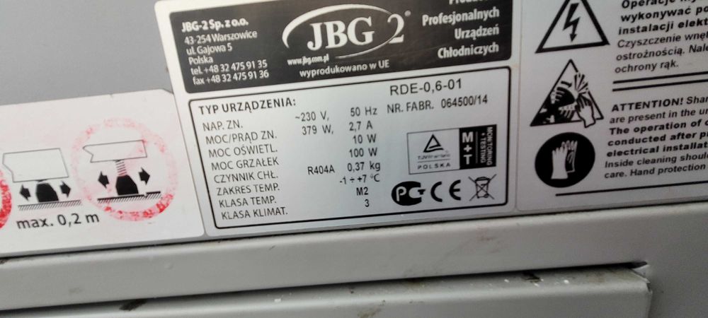 Witryny chłodnicze 60cm Okazja !