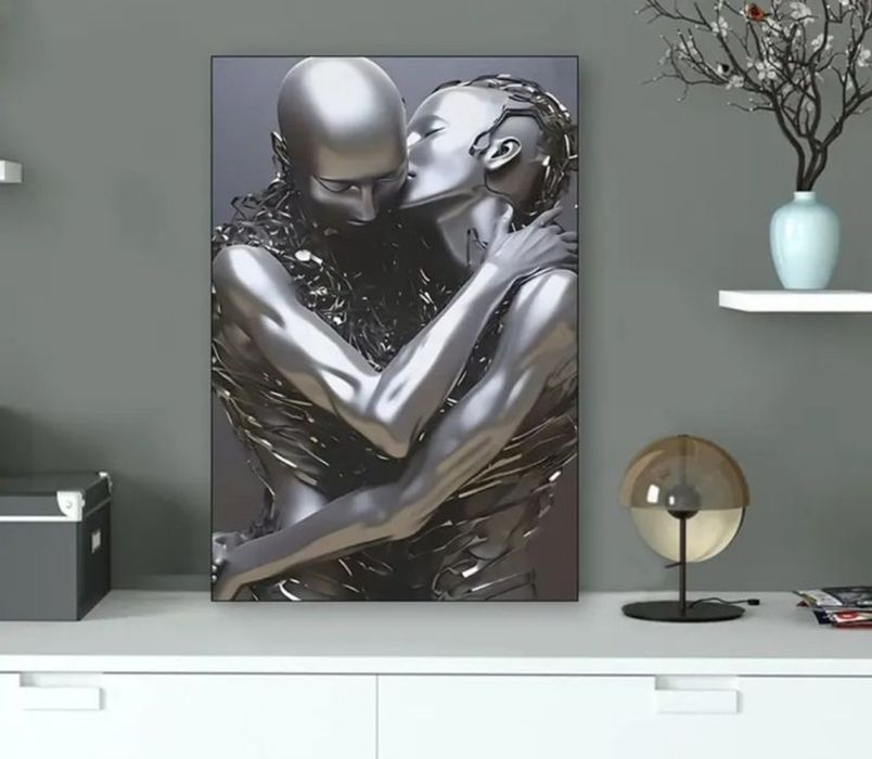 Obrazy nowoczesna grafika na płótnie  Miłość 40x60