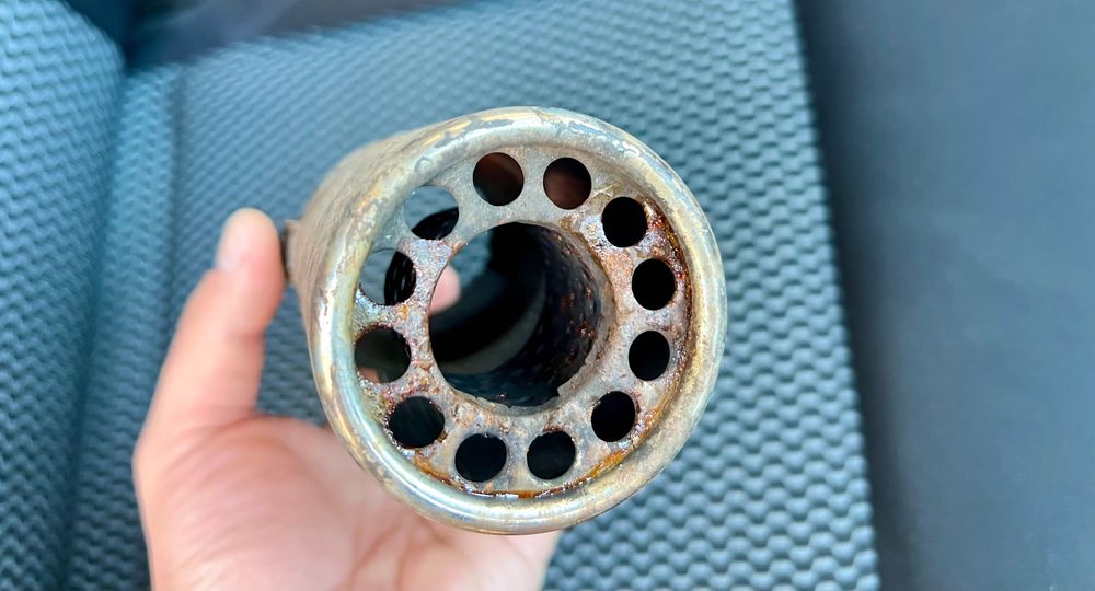 Автомобільна Насадка на глушитель Vitol глушник універсальна сталь