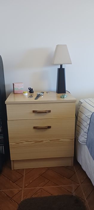 Wardrobe with Mirror + Bedside Table64752314132866122