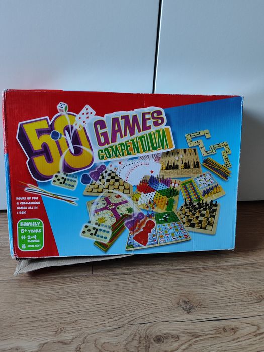 50 gier zestaw gier planszowych dla dzieci szachy warcaby bierki karty