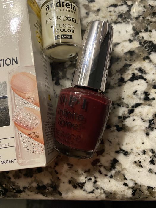 Lote 3 vernizes marca/bordeaux/branco- unhas estrear