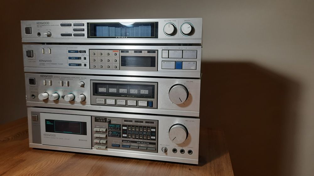 Wieza Kenwood Silver srebrna lata 80 te