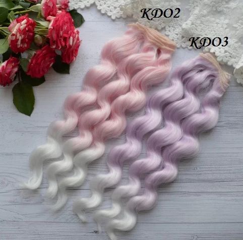 Волосы для куклы. кукол. Киев. 25см. Волнистые и Мокрые кудри.