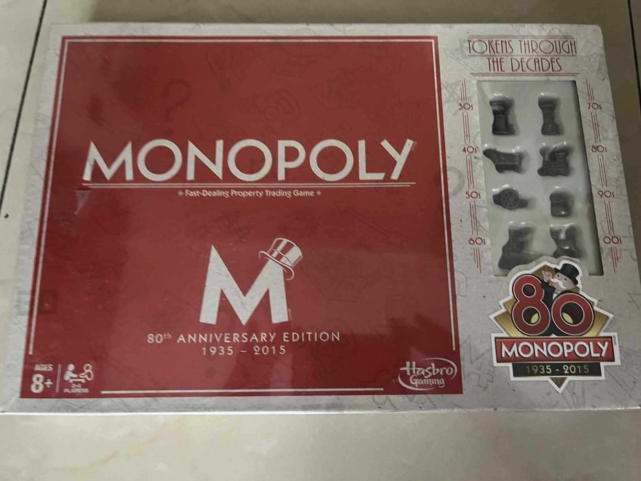 Gra ekonomiczna Hasbro Monopoly 80 wydanie rocznicowe 1935 w.ang