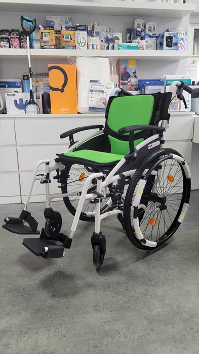 Wózek inwalidzki aluminiowy NOWY ZA DARMO ZE ZLECENIEM NFZ Armedical