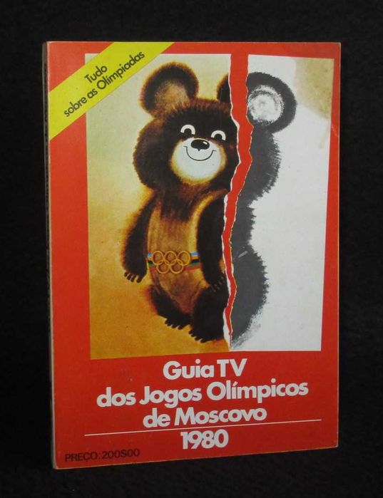 Livro Guia TV dos Jogos Olímpicos de Moscovo 1980
