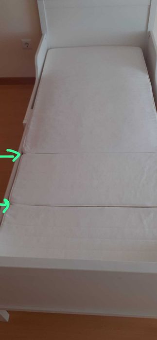 Cama de criança extensível (colchões incluídos)