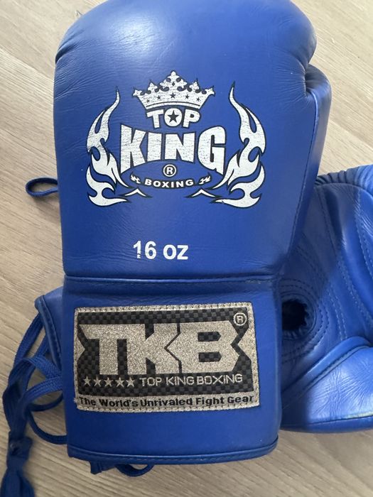 Vendo Luvas Boxe Top King 16oz Azuis