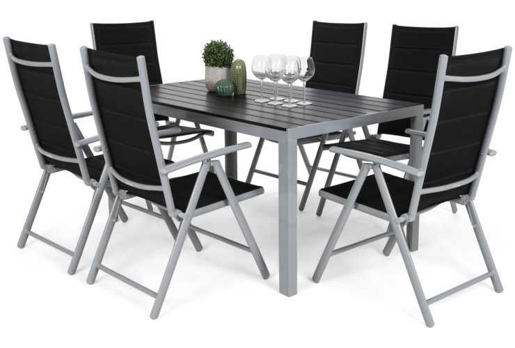 Meble Ogrodowe Aluminiowe "IBIZA" 6+1 zestaw